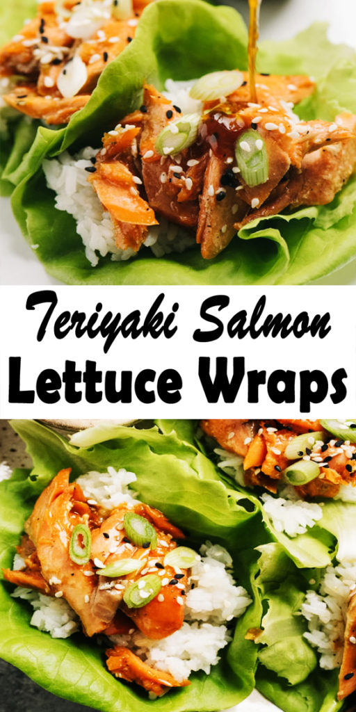 Teriyaki Salmon Lettuce Wraps Recipe