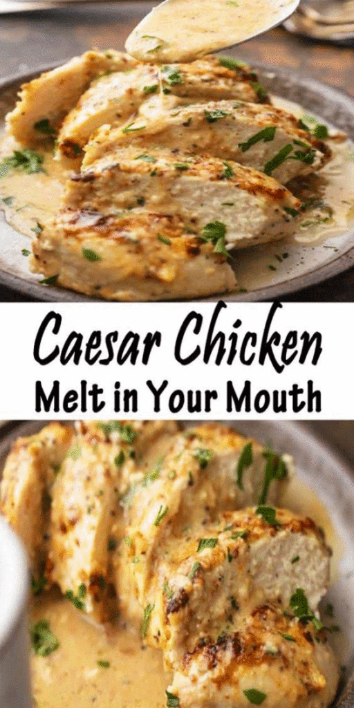 Baked Caesar Chicken Recipe