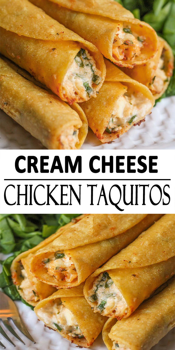 Cream Cheese and Chicken Taquitos