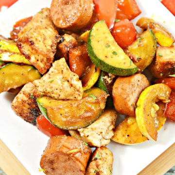 Keto Cajun Chicken and Sausage
