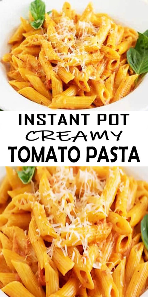 Instant Pot Creamy Tomato Pasta Recipe