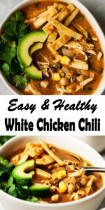 Easy Healthy White Chicken Chili - Delishtasty.com